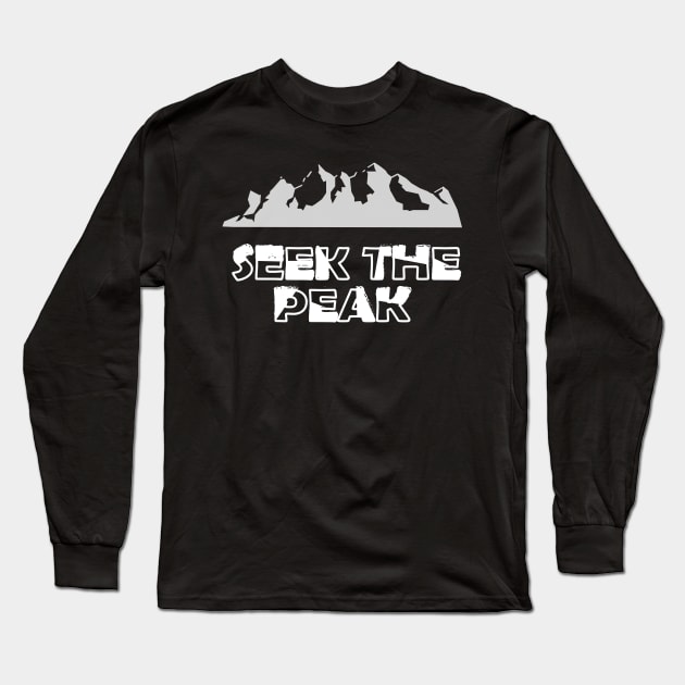 Climbing - Seek the peak Long Sleeve T-Shirt by KC Happy Shop